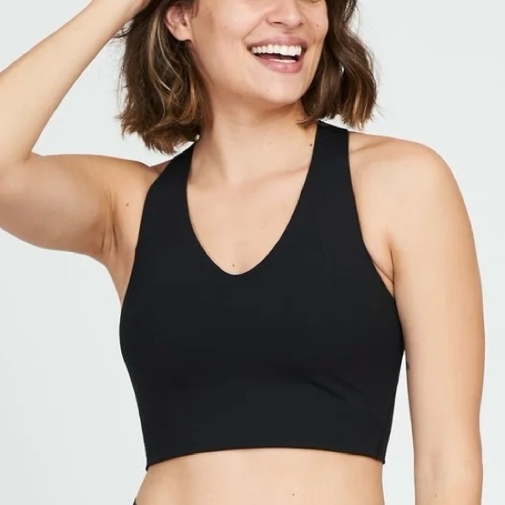 SPANX Black Sports Bra with Racerback Design